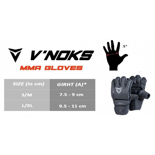 Рукавиці MMA V`Noks Ultima Black S/M