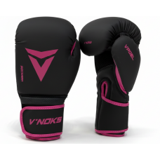 Боксерські рукавиці V`Noks Ultima Black Fuxia 10 ун.