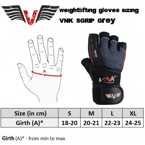 Перчатки для фитнеса VNK SGRIP Grey S SALE